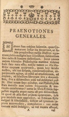 Praenotiones Generales
