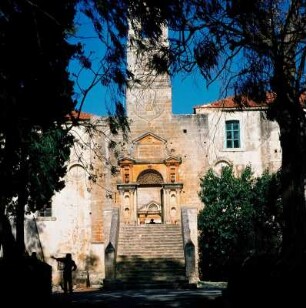 Kreta, Akrotiri. Kloster Agía Triáda. Portalbau 1631