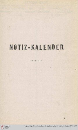 Notiz-Kalender