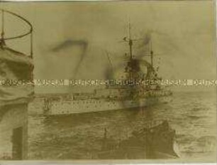Die SMS Prinzregent Luitpold vor ihrer Internierung und Versenkung in Scapa Flow