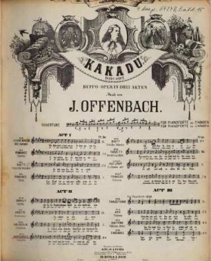 Kakadu : (Vert-vert) ; Buffo-Oper in drei Akten, 11. Barcarole