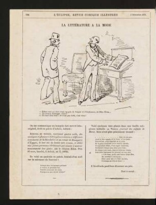 La littèrature a la mode