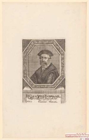 Claus Appel (= Niclas Apel), Tuchmacher, des Kleinern Rats, Losunger; gest. 1562