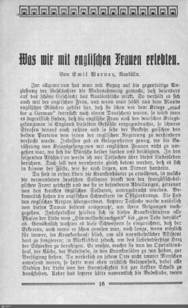 Was wir mit englischen Frauen erlebten.