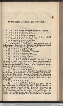 Verbesserungen und Zusätze zum ersten Buche