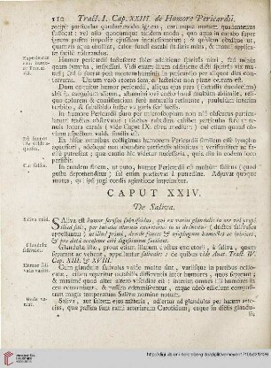 Caput XXIV: De Saliva