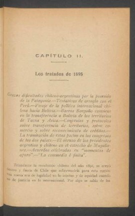 Capítulo II. - Los tratados de 1895.