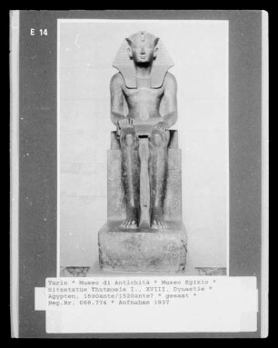 Sitzstatue Thutmosis I., XVIII. Dynastie