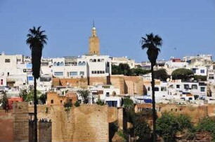Kasbah in Rabat : Blick auf das Minarett in der Kasbah von Rabat, aufgenommen am 06.11.2008