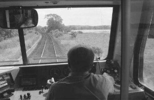 Malente: DB Strecke 145, Streckenfoto mit Seen, bei Malente-Gremsmühlen