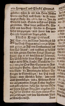 160-167, Tuercken-Kriegs Verlauff