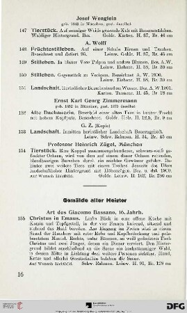 Gemälde alter Meister (Nr. 155-171)