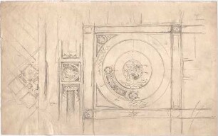 Seeberger, Gustav; München; Residenz, Königsbau, Zeichnungen - Dekoration (Detail)