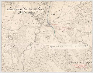 Thiersch, Friedrich von; Glonn (Obb.); Stegmühle, neues Wasserwerk - Lageplan