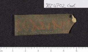 CIL XV 4702, Gelatinefolie