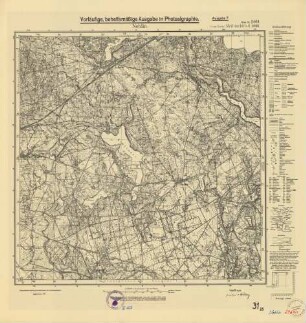 2464 (alte Nr.: 1068) Neblin, Meßtischblatt (4cm - Karte)