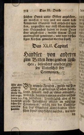 358-366, Das XLII. - XLIV. Capitel