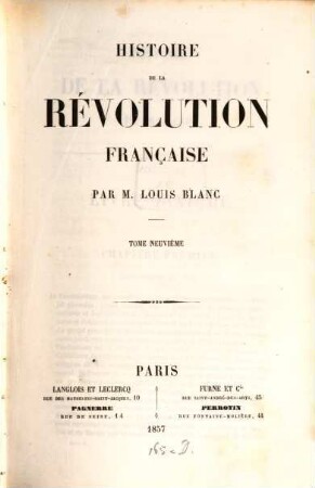 Histoire de la révolution française. 9