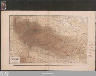 Höhenschichten-Karte des Harzgebirges