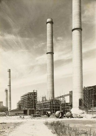 Lübbenau, Großkraftwerk im Bau