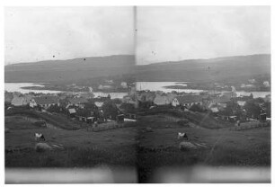 Thorshavn/Färöer Inseln (Dänemark). Stadtteilansicht