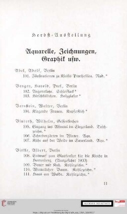 Herbst-Ausstellung