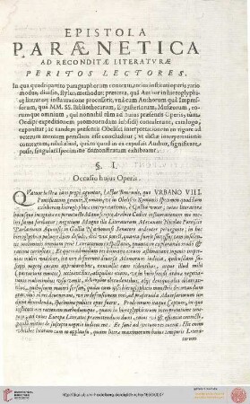 Epistola Paraenetica