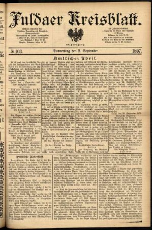 Ausgabe vom Donnerstag, den 02. September 1897.