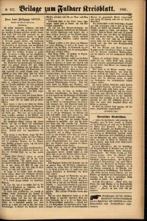 Zweite Ausgabe vom Donnerstag, den 03. Oktober 1895.