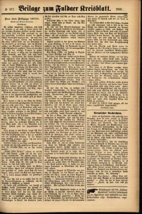 Zweite Ausgabe vom Donnerstag, den 03. Oktober 1895.