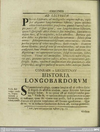 Conradi A Liechtenau Historia Longobardorum
