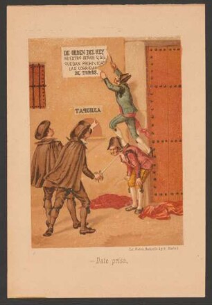 - Date prisa. - [Ilustración para el anuncio de la publicación de "La maldición del muerto"]