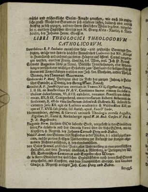 Libri Theologici Theologorum Catholicorum.