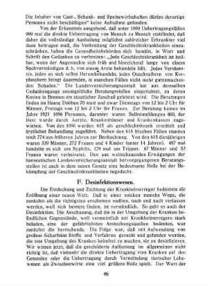 F. Desinfektionswesen