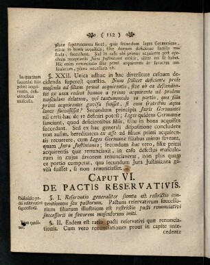 112-115, Caput VI