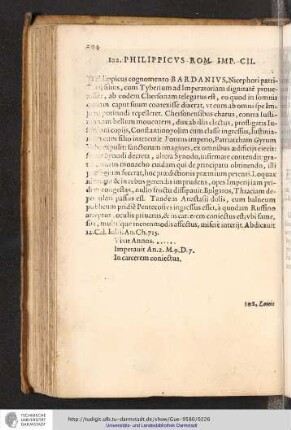 102. Philippicus Rom. Imp. CII.