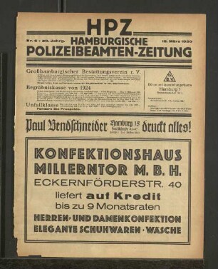 Nr. 6 * 20. Jahrg. 15. März 1930