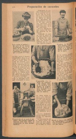 Preparación de caracoles