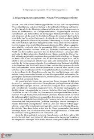 E. Folgerungen zur sogenannten »Neuen Verfassungsgeschichte«