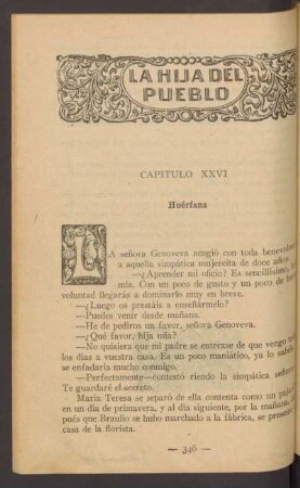 Capítulo XXVI - Huérfana