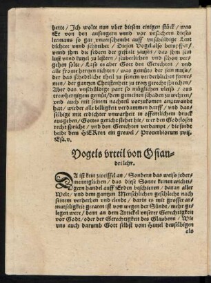 Vogels urteil von Osiandri lehr.