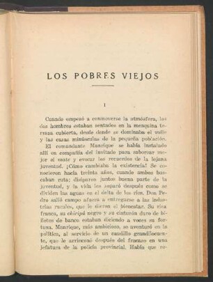 Los pobres viejos
