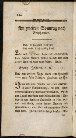 144-154, Am zweiten Sonntag nach Epiphanias.