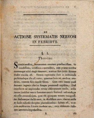 De actione systematis nervosi in febribus