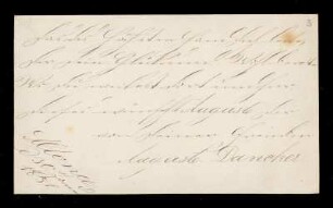 (Altona, 30.1.1851) Auguste Duncker