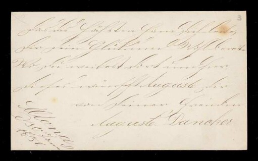 (Altona, 30.1.1851) Auguste Duncker