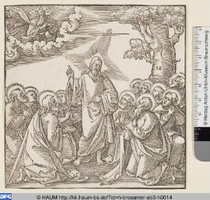 Christus lehrt die Jünger das Vater Unser