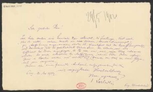 Brief an Adolph Fürstner : 26.05.1902