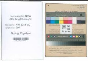 Entnazifizierung Engelbert Sibbing , geb. 20.09.1892 (Lehrer)