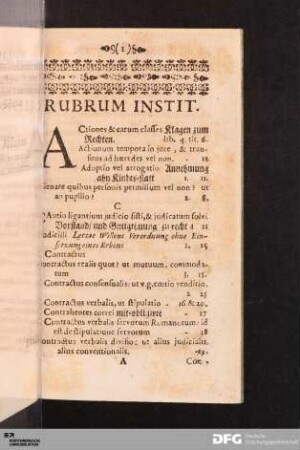 Rubrum Instit.